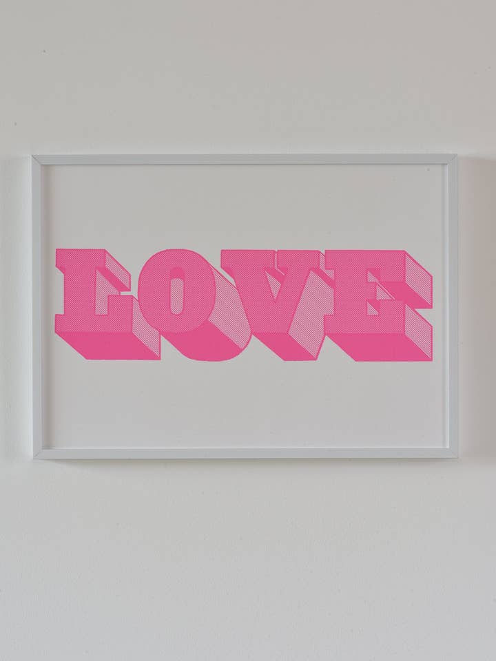 LOVE NEON PRINT for wholesale by Dandy Star