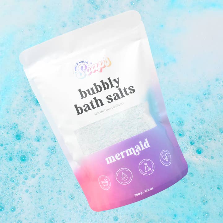 Small Batch Soaps - Wholesale Bath Salts - Mermaid Bubbly Bath Salts1