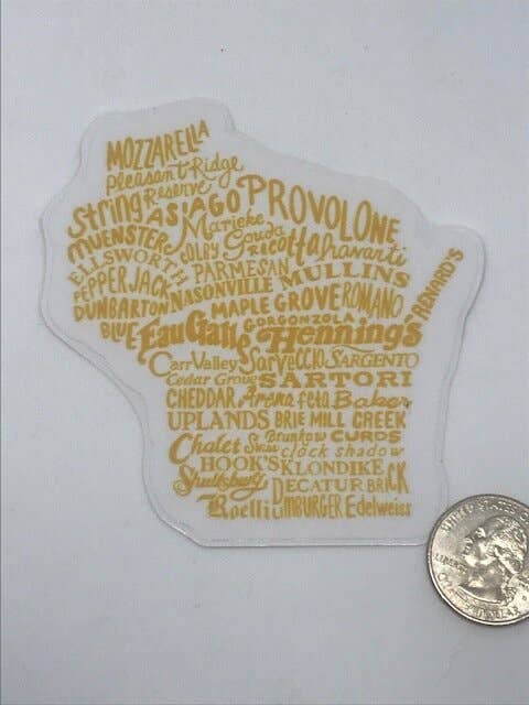 Flags Over Wisconsin – Engroshandel Klistermærke – Oste & Makers Vinyl Sticker1