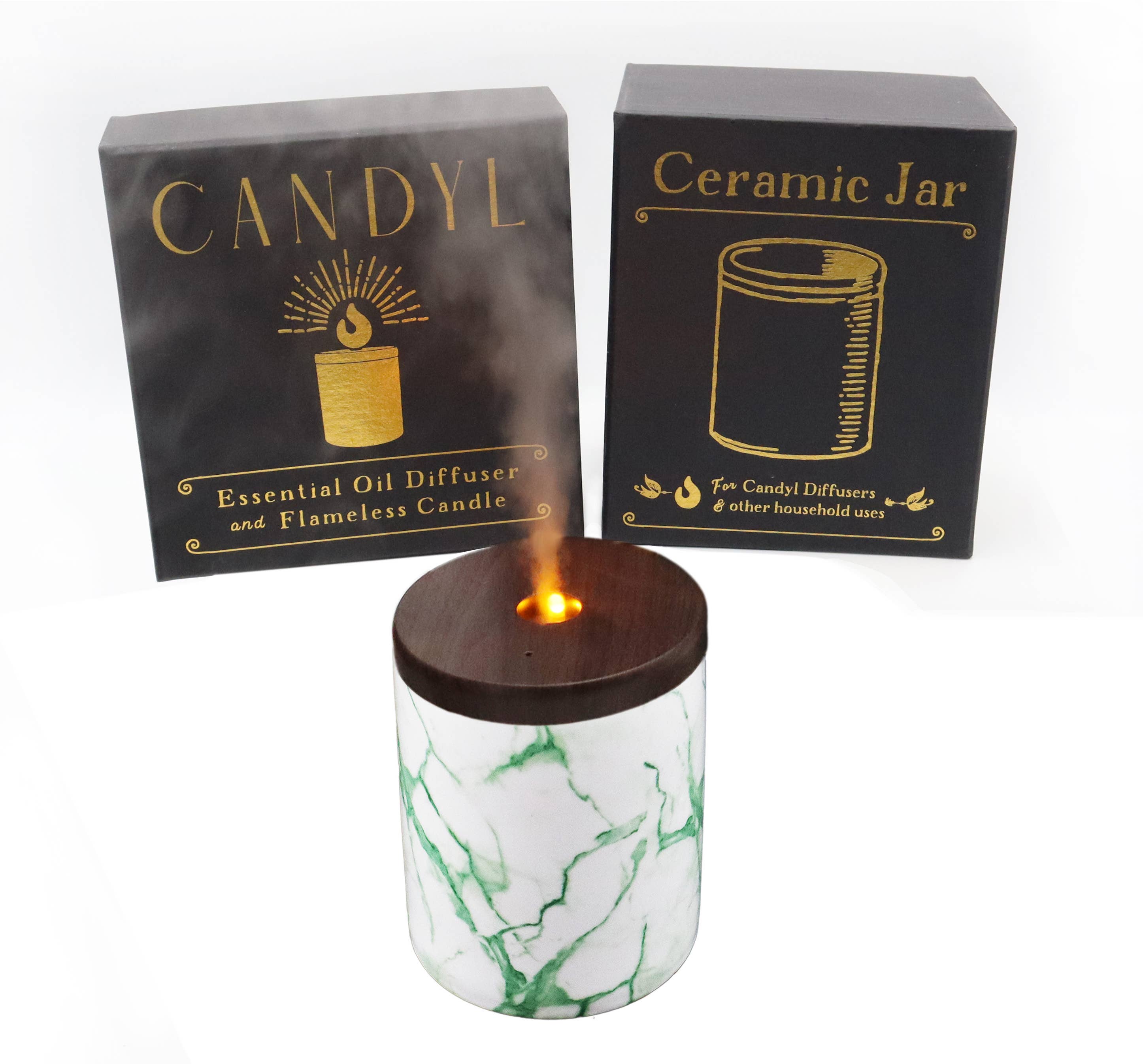Candyl - Vente Diffuseur électronique - Diffuseur d'Huiles Essentielles Candyl avec Flamme de Lumière de Bougie26