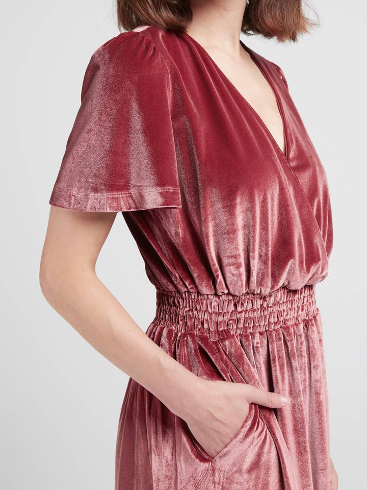 Andy & Lucy - Wholesale Dress - Women's - MILBURN - Long sleeve velvet dress5