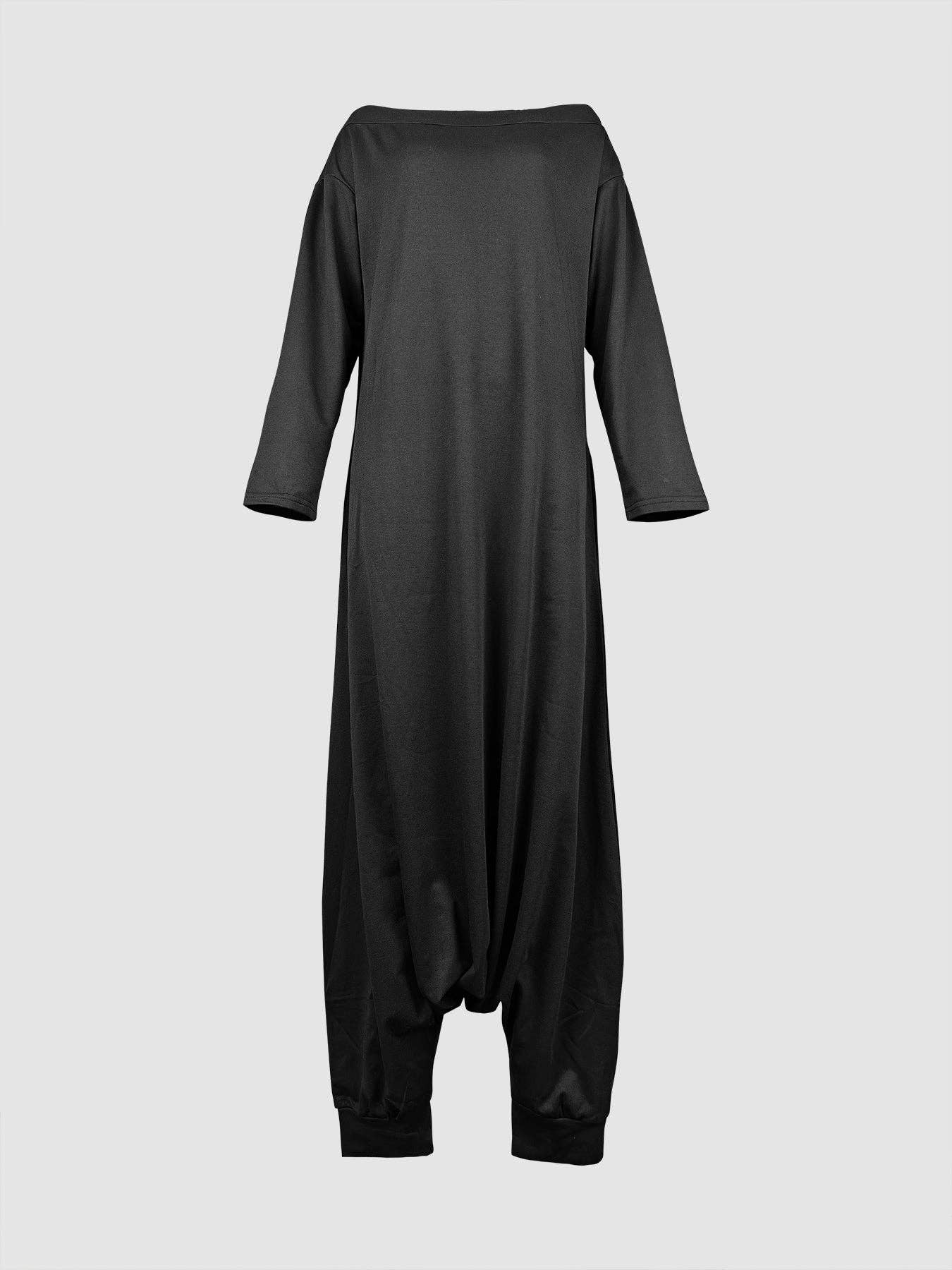 Plush Looks - Wholesale Jumpsuit - Women's - Simple Casual Loose Solid Color Off-The-Shoulder Jumpsuits7