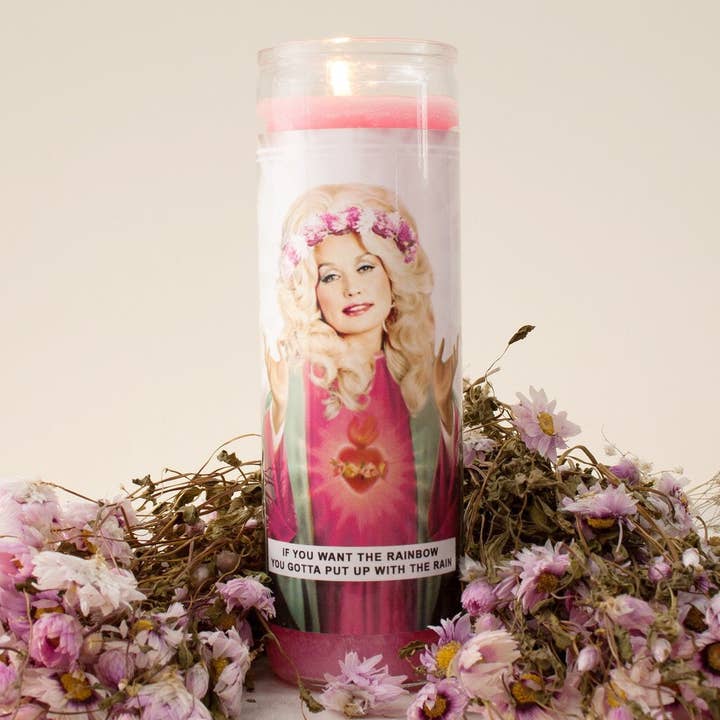 Saint Dolly Prayer Candle for wholesale by Ain't Saint