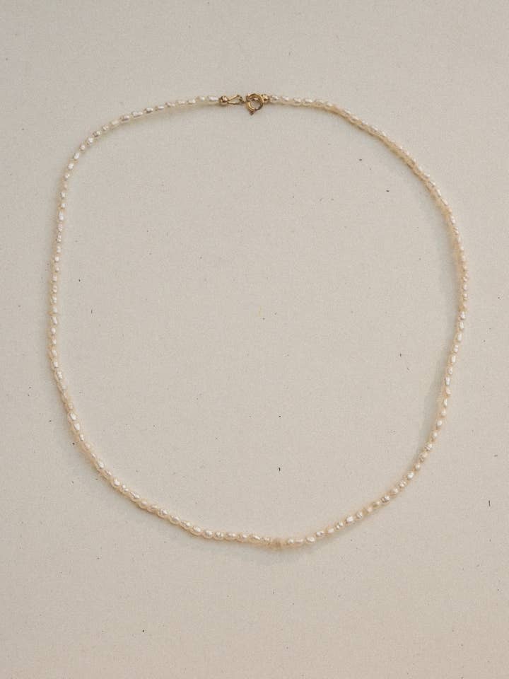 rice pearl necklace for wholesale by Emily Hartwell