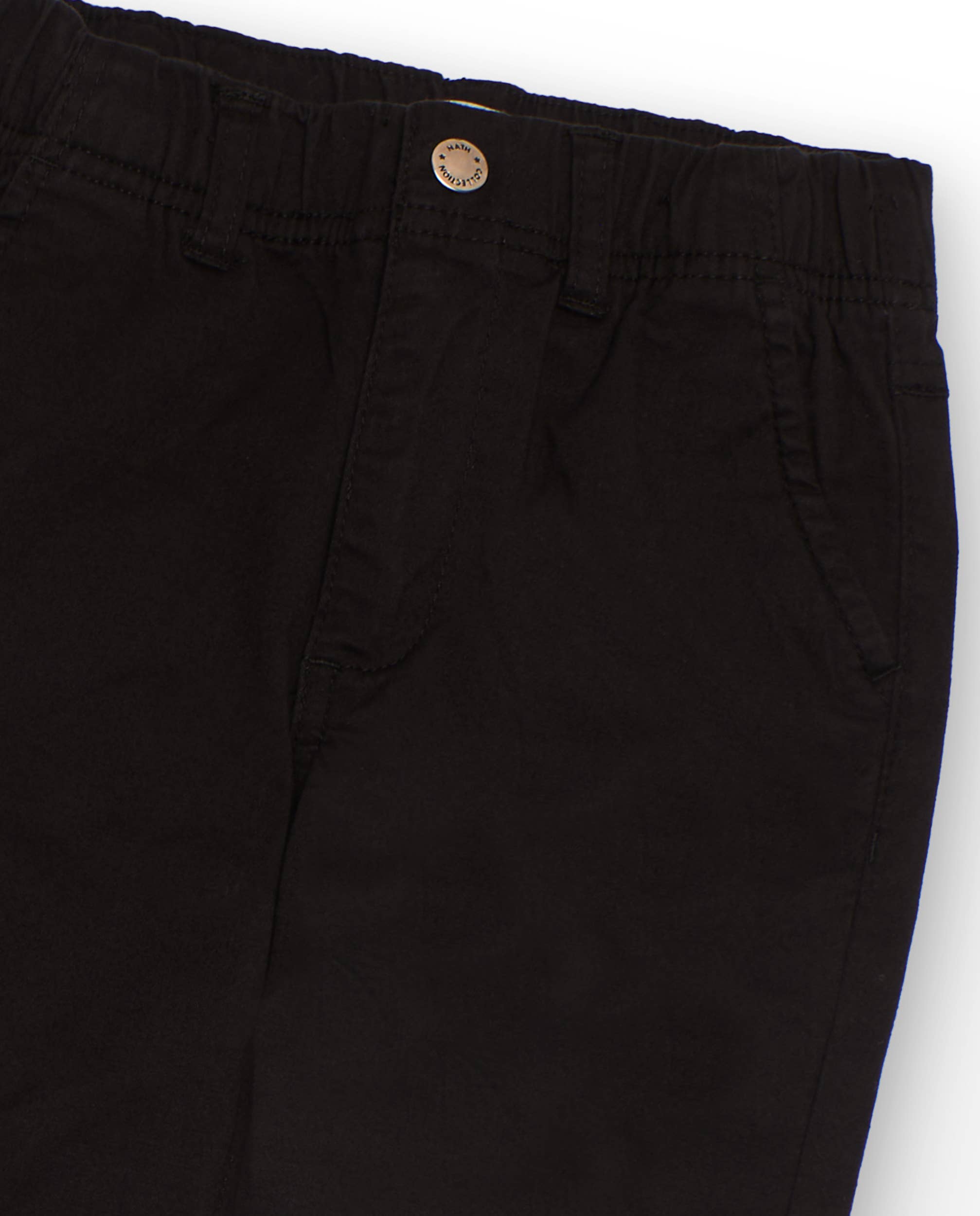 tuc tuc - Wholesale Pants - Kids - Black chino pants for boys with an elastic waistband2