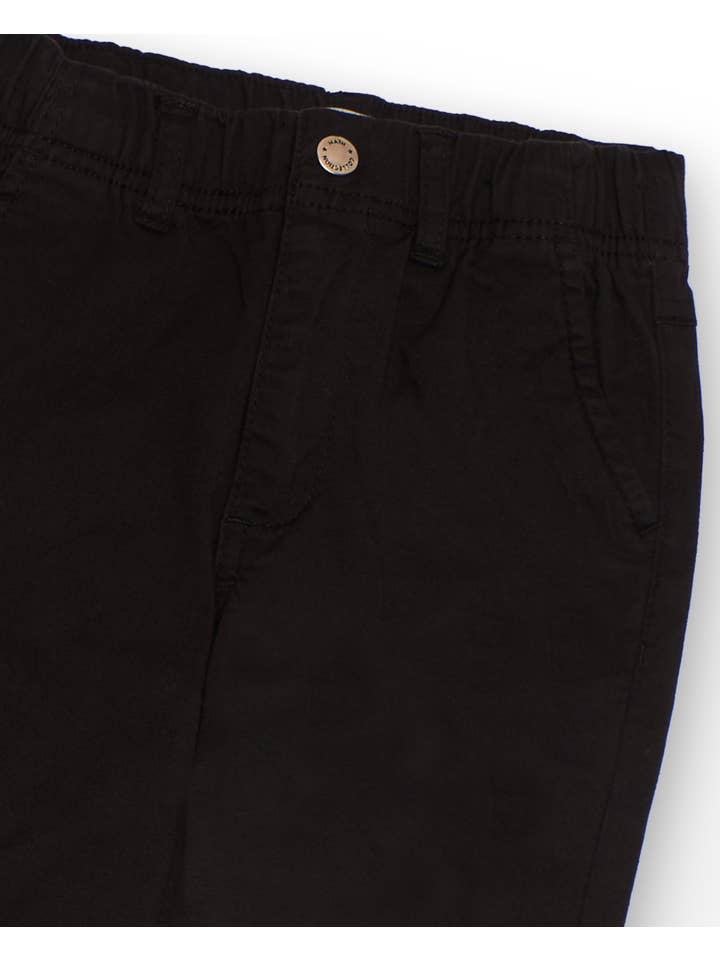 tuc tuc - Wholesale Pants - Kids - Black chino pants for boys with an elastic waistband2