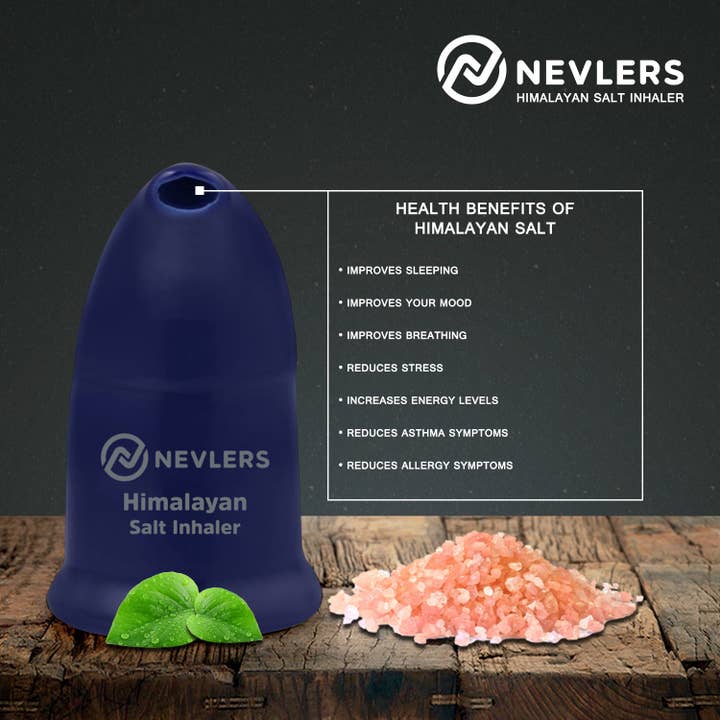 Nevlers – wholesale Aromaterapiinhalator – Nevlers Himalayan Salt Inhalator - Navy