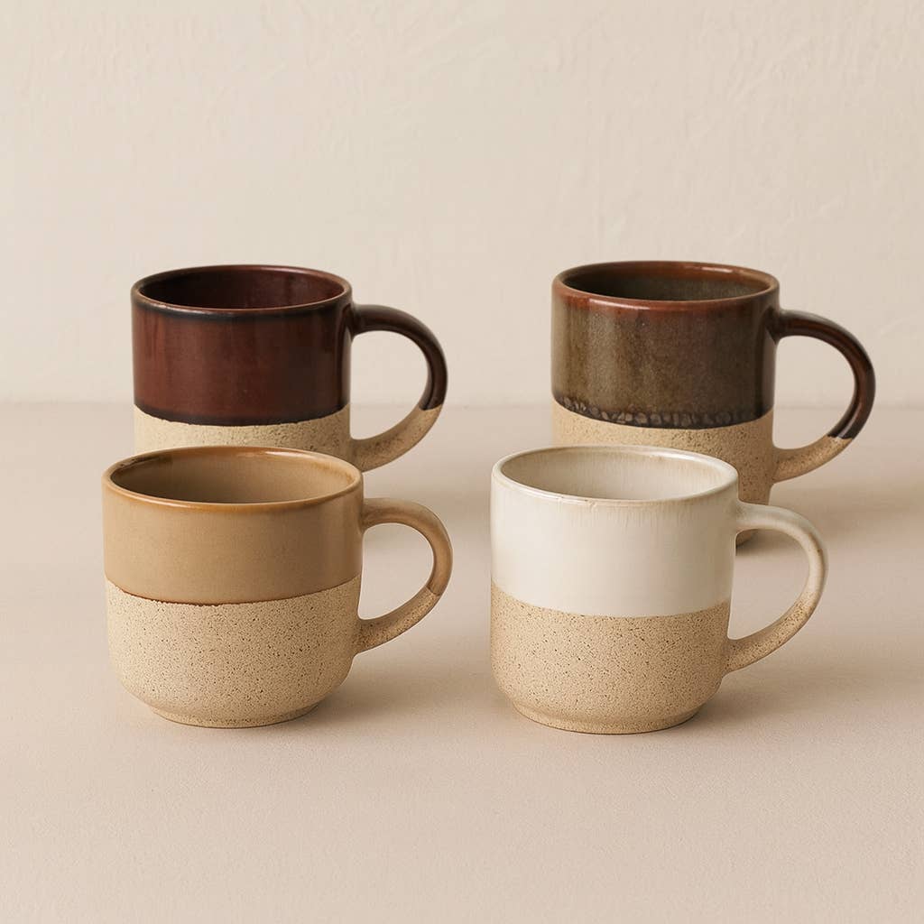 Novastyl – Engroshandel Kaffekrus – 10cl macchiato keramisk kop i 4 forskellige farver0