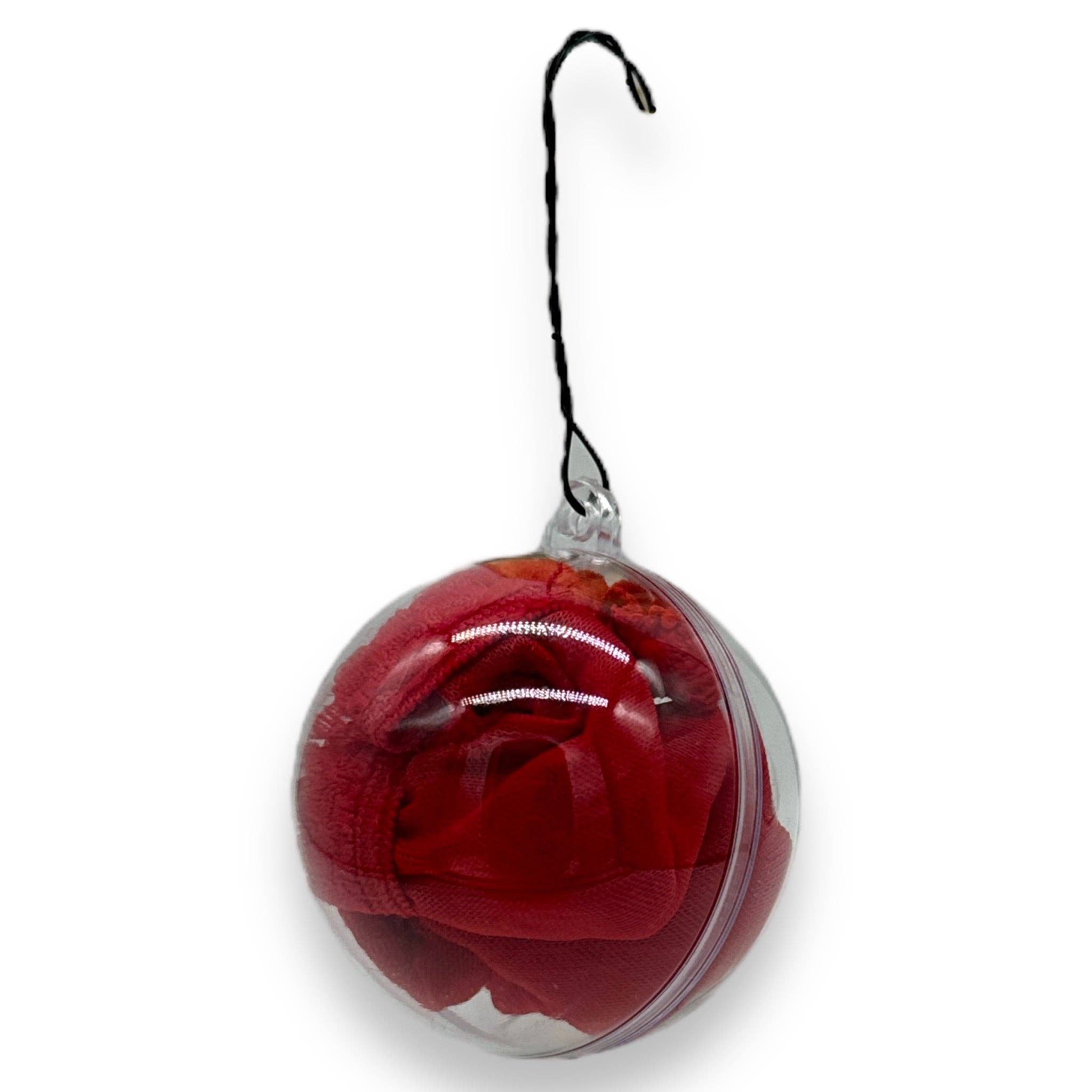 Kinky Pleasure – Großhandel Scherz-/Geschenkartikel – Kinky Pleasure - T134 - Weihnachtsbaumkugel mit rotem Slip innen3