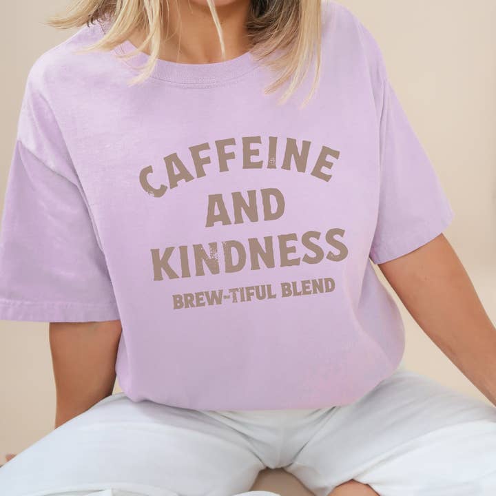 P E T I T R U E - Wholesale Screen Printed T-Shirt - Women's - Funny Coffee Lover Graphic Tee Funny Tshirts Coffee Shop