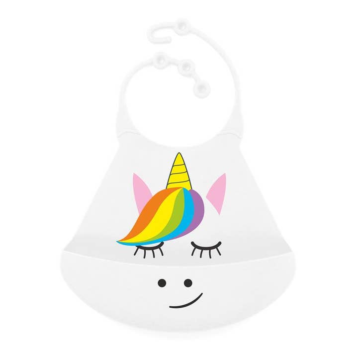 Primo Passi Silicone Baby Bib, Unicorn for wholesale by MOOGCO Silver Nursing Cups