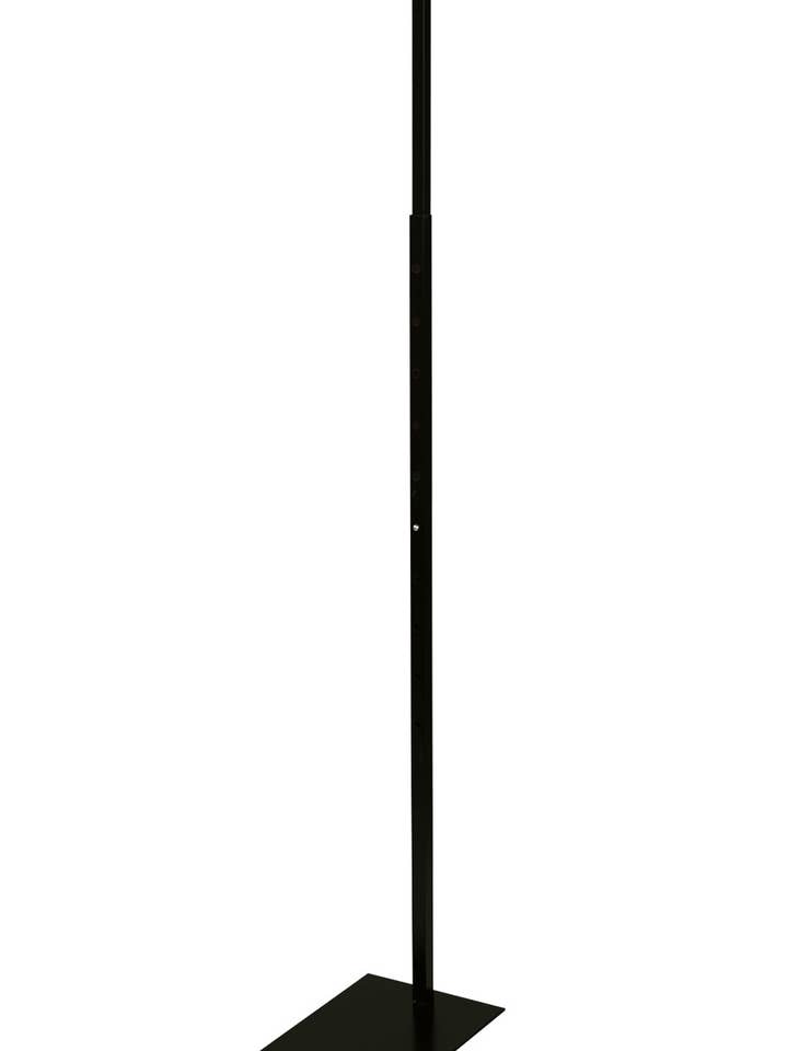 Black Adjustable Single Costumer - 48"-72"H for wholesale by Store Supply Warehouse