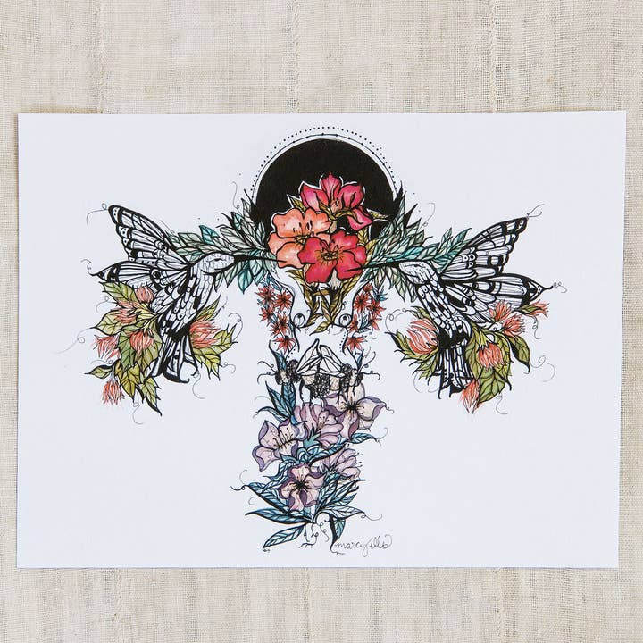 Marcy Ellis – Großhandel Kunstdruck – Mein kraftvolles, feminines, stärkendes botanisches Kunstwerk0