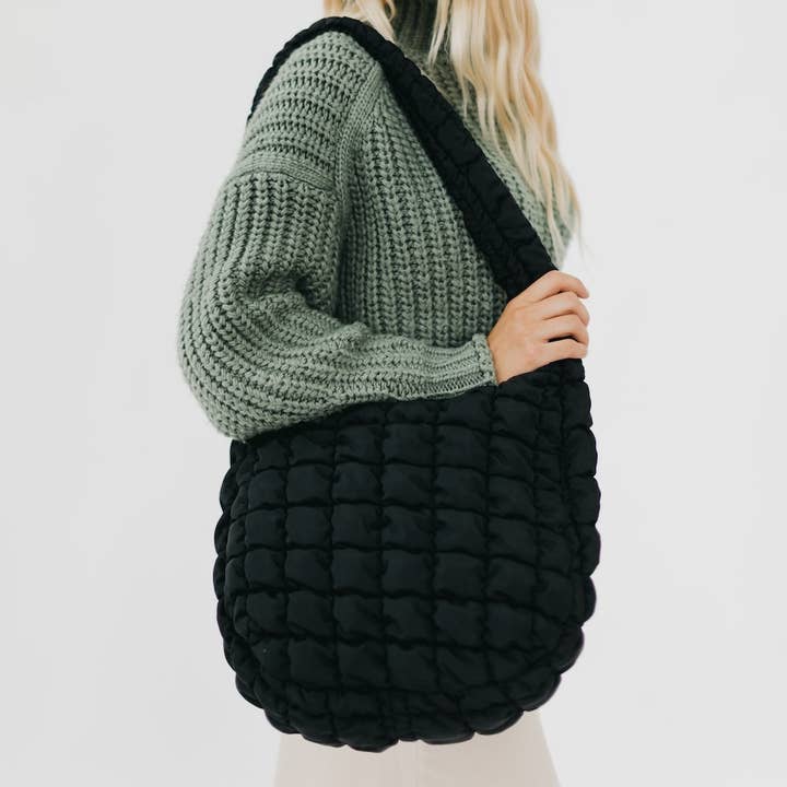 Pretty Simple - Wholesale Tote Bag - Women's - Carmen Quilted Hobo Tote Bag