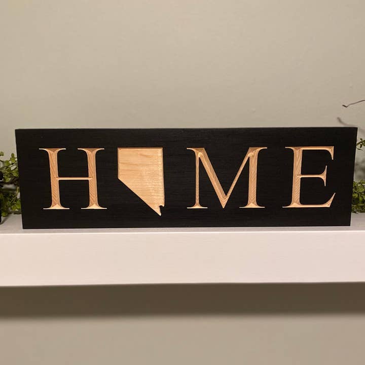 Nevada-Schild „Home“ für den Großhandel von Creative Carpentry of Maine
