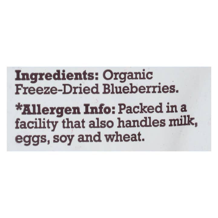 Ware Spark - Wholesale Dried/Dehydrated Fruit - Natierra Fruit - Organic - Freeze Dried - Blueberries - 1.2 Oz - Case Of 12