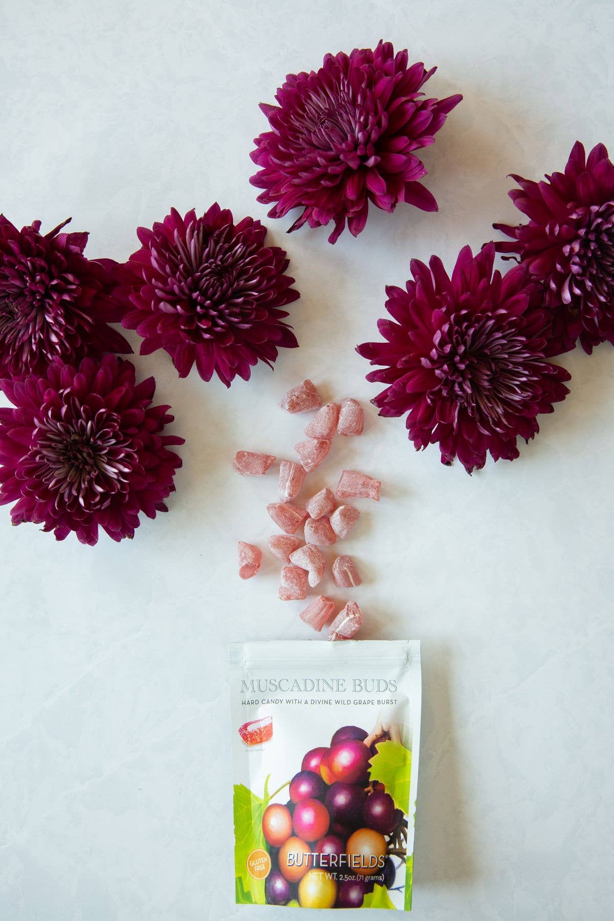 Butterfields Candy - Wholesale Hard Candy - Butterfields North Carolina Muscadine Buds 7 oz3