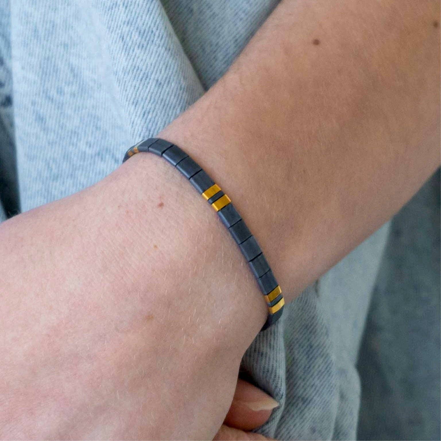 Mack & Rex - Venta al por mayor Pulsera de cuentas - JUSTICE - Pulsera con cuentas de tila | Individual4