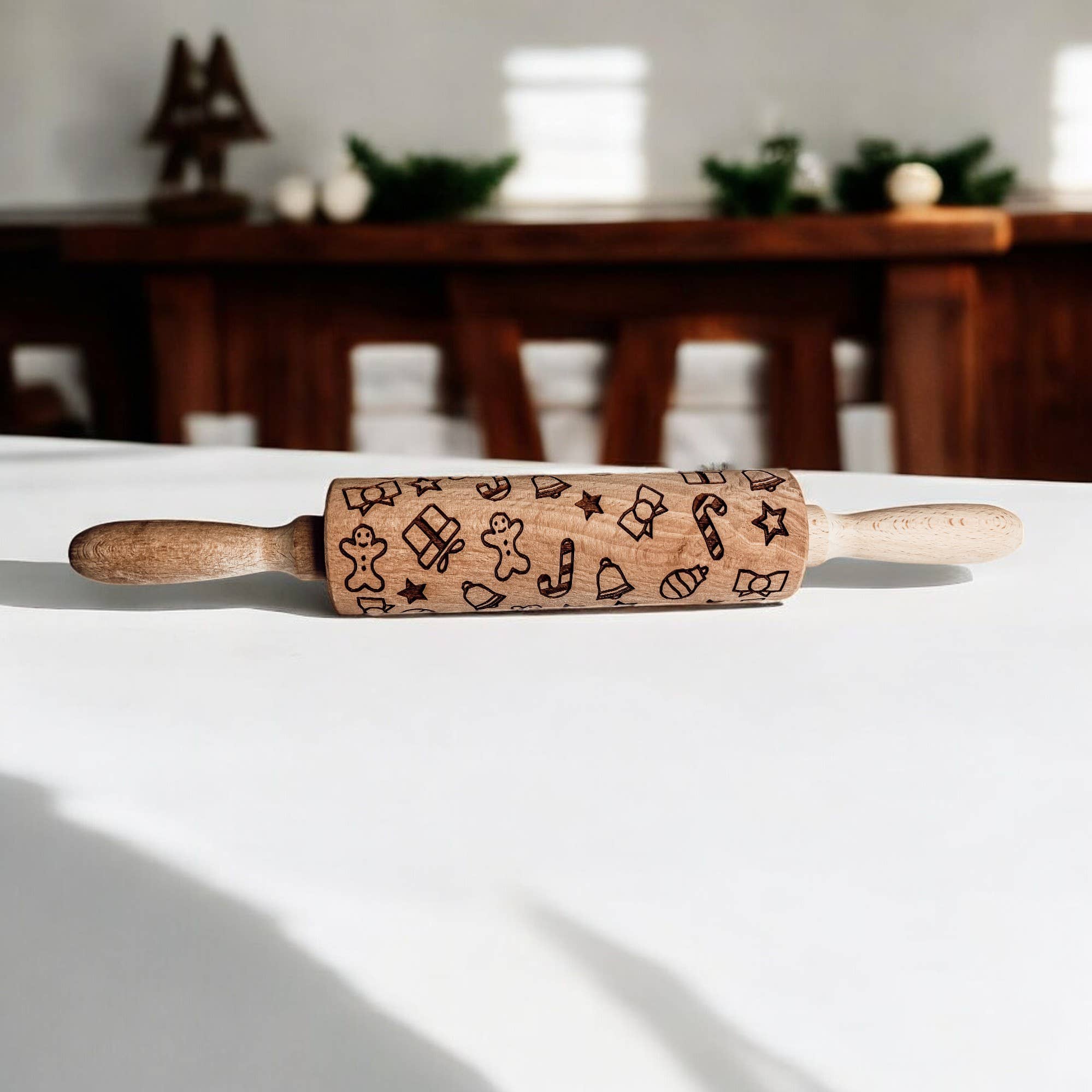 Gia Roma - Wholesale Rolling Pin - Christmas Cookie Gift Set, Wood Rolling Pin + Cookie Cutters61