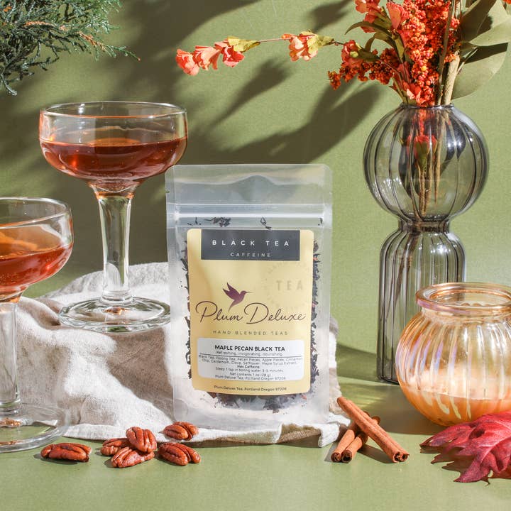 Plum Deluxe Tea - Wholesale Loose Tea - Maple Pecan Holiday Black Loose Leaf Tea