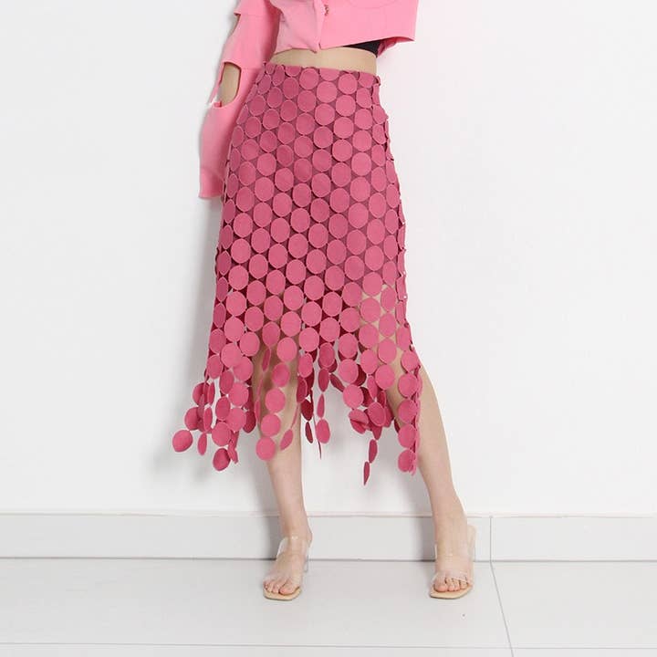 Productseeker - Wholesale Skirt - Women's - SK001 Hollow Out Embroidery Skirt Pencil Skirt Dress