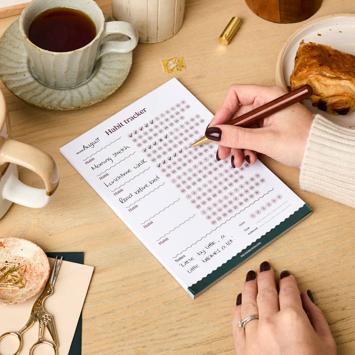 Ink & Bloom - Wholesale Planner - Daily Habit Tracker Notepad | Month Goal Planner | Wellness2