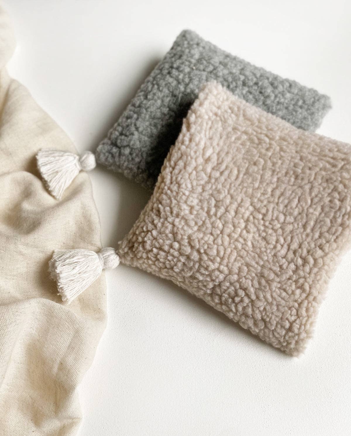 mousse cherry stone pillow - cozy cream for wholesale on Faire2