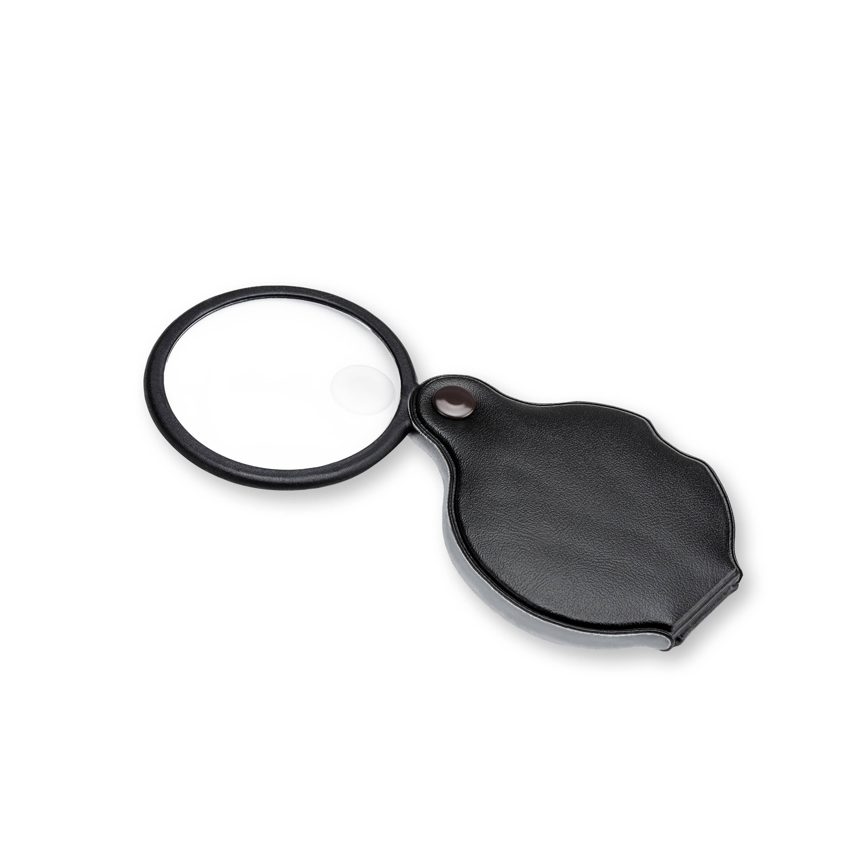 Carson - Wholesale Magnifying Glass - Slide-Open 4x Magnifying Glass with Soft Protective Sleeve0