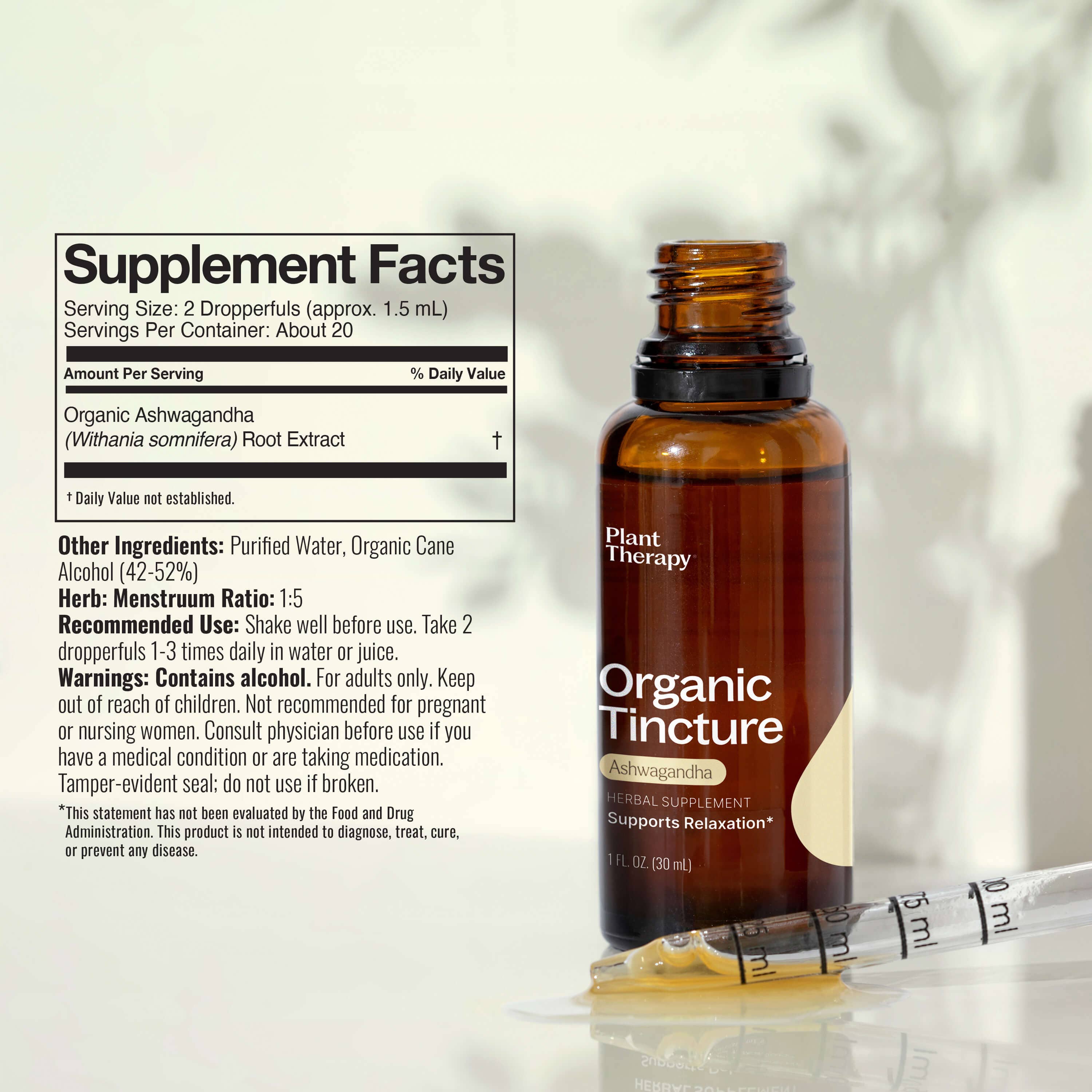 Plant Therapy - Wholesale Tincture - Organic Ashwagandha Tincture 30 mL4