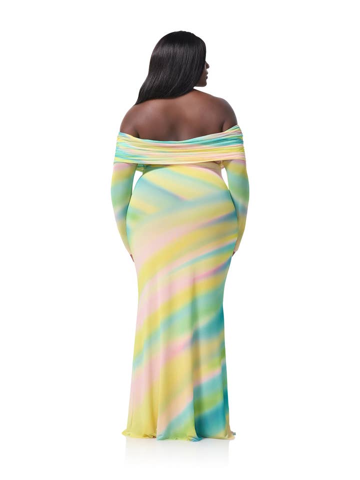 Thelma Dress - Rainbow Stripe for wholesale on Faire7