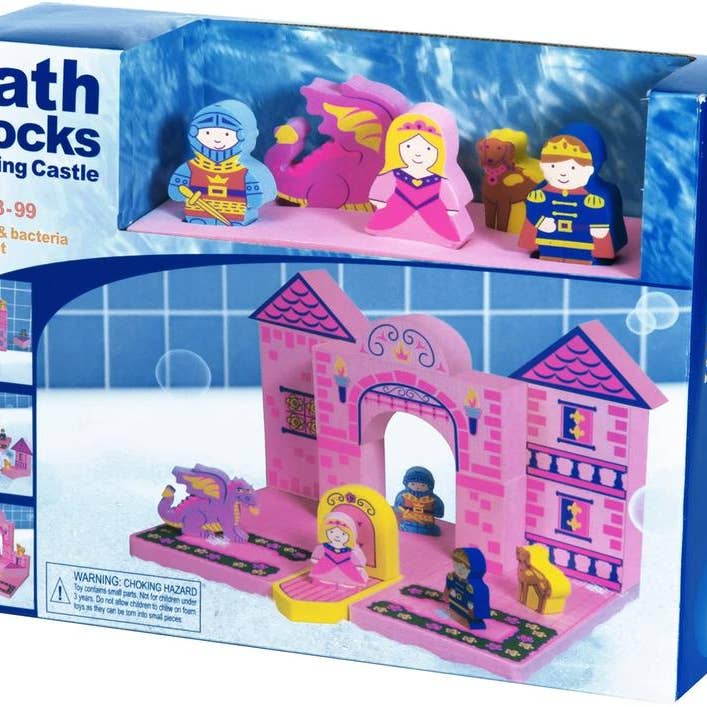 Just Think Toys – Großhandel Baukasten – Kinder – BathBlocks schwimmendes Schloss in Geschenkbox7