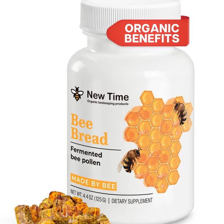 1newtime LLC - Wholesale Oral Supplement/Vitamin - Bee Bread (Perga) 4.4oz/125g – 100% Natural & Organic Fermented Bee Pollen Superfood Supplement