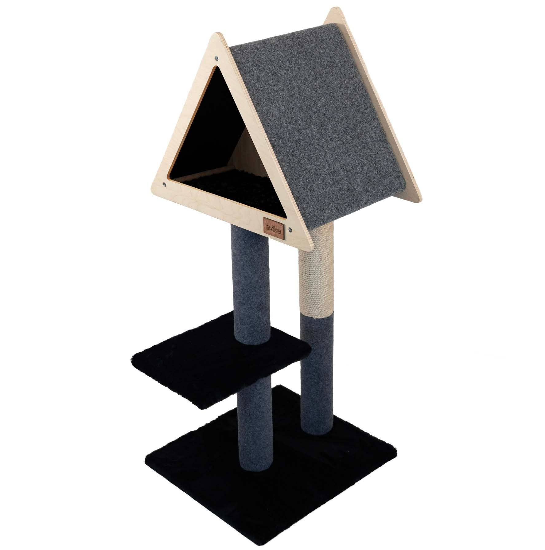 Noba Animal Co. - Vente Griffoir – chat - Cachette Tipi - Arbre à Chat Deluxe à 2 Niveaux4
