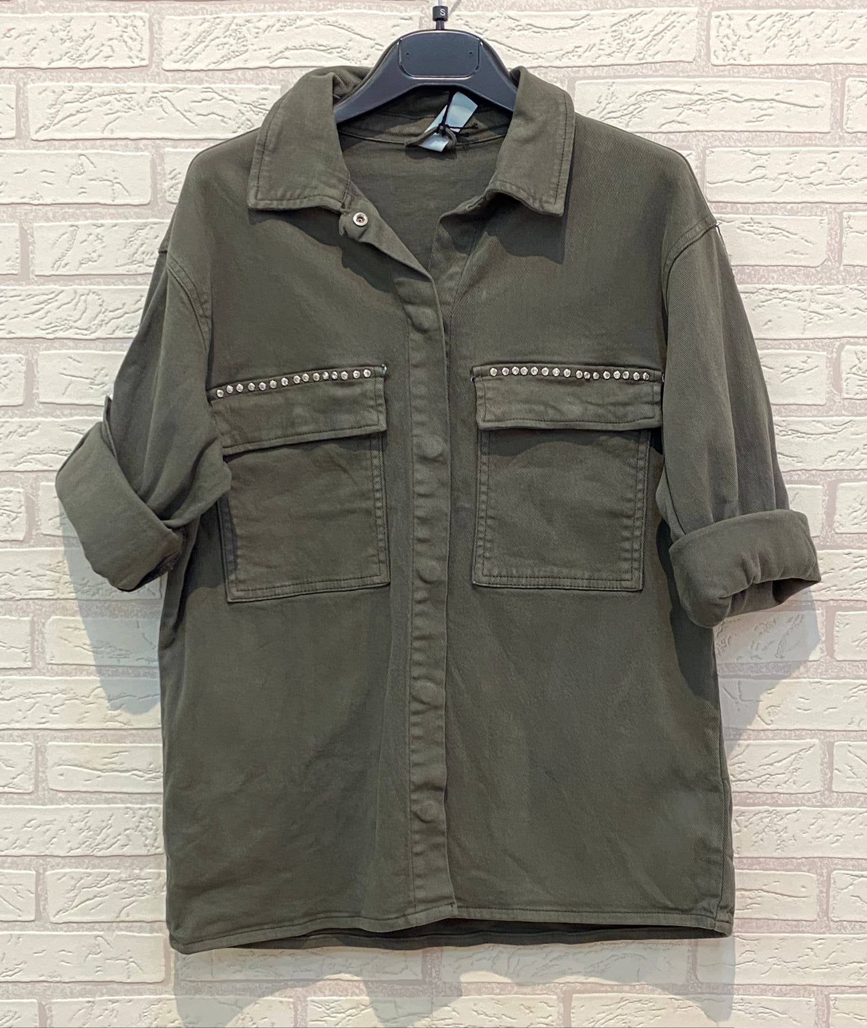 Ling - Wholesale Jacket - Women's - REF.224107 JACKET WITH SHINY STUDS0