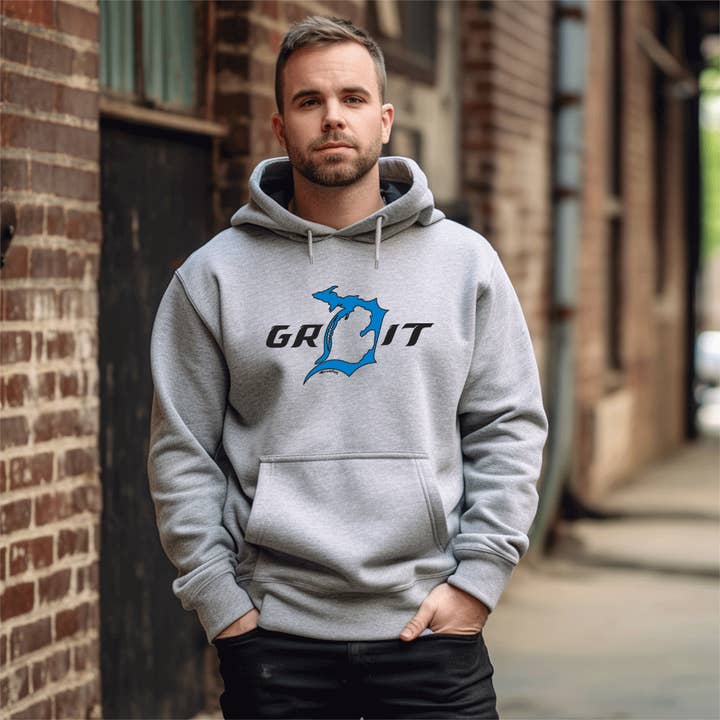 "Motor City Grit" Men's Classic Hoodie for wholesale by LIVNFRESH