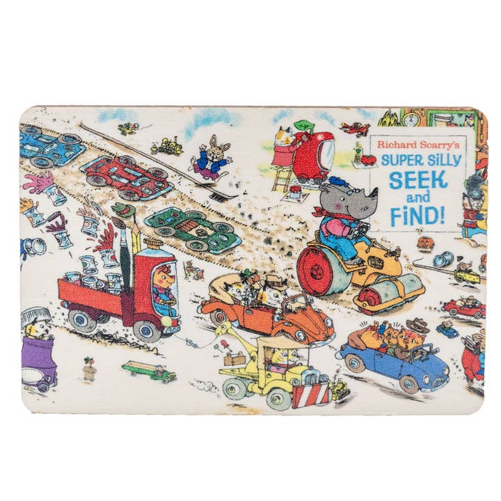 Richard Scarry Wood Magnet Super Silly Seek & Find for wholesale by LaserMach