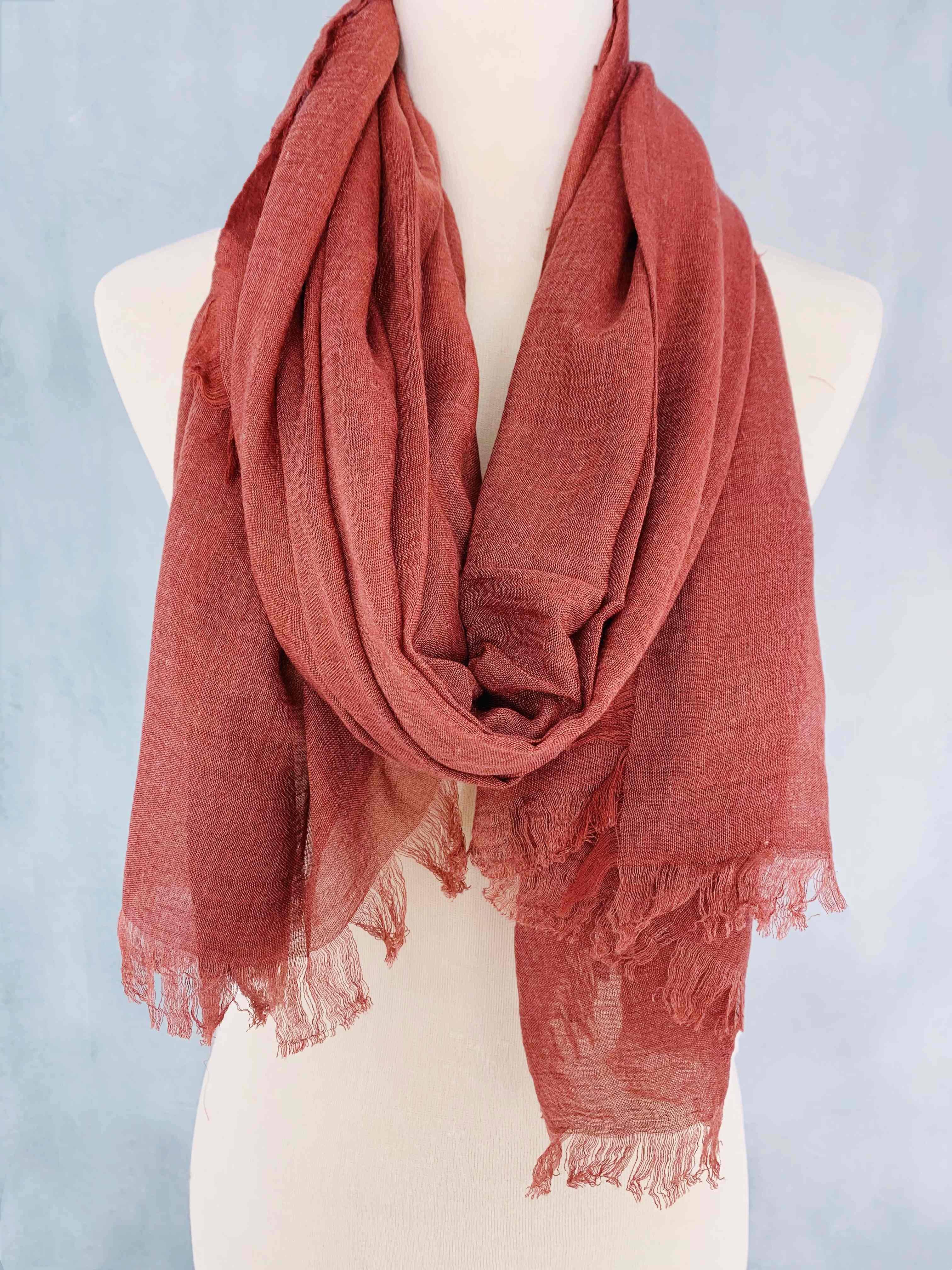 JC Sunny Fashion - Wholesale Scarf - Women's - JC021022 10 Colors-Soft As Cashmere Oversized Solid Frayed Scarf5