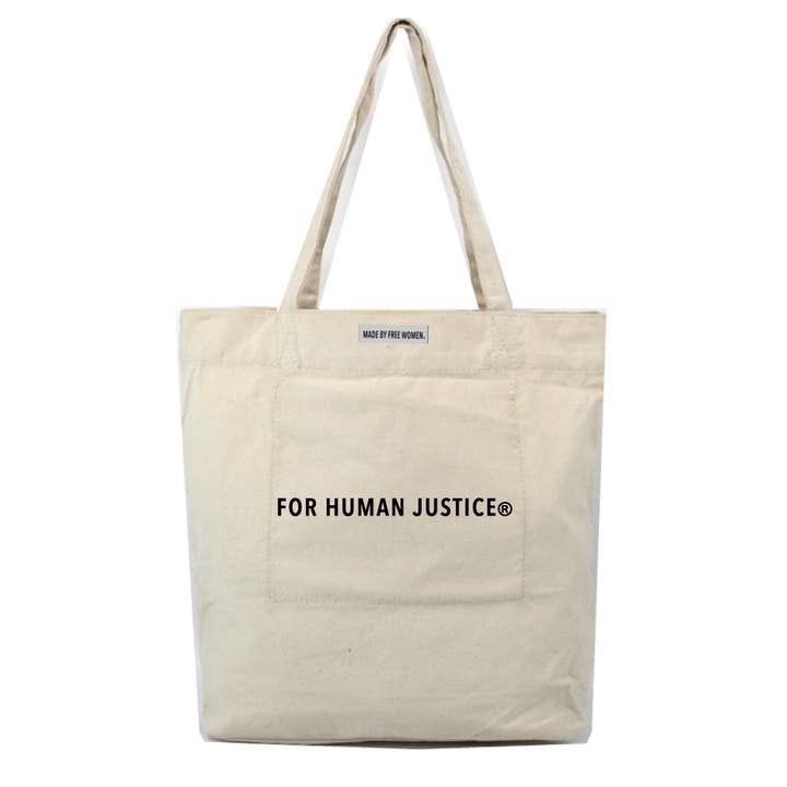 MARKET TOTE FOR HUMAN JUSTICE for wholesale by MADE FREE®