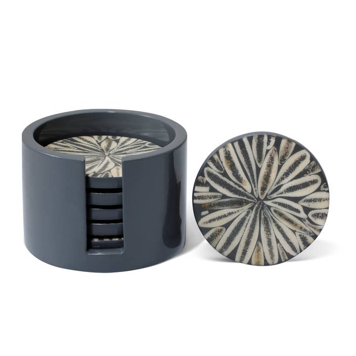 Grå Almendro Coaster Sæt for engroshandel hos LADORADA