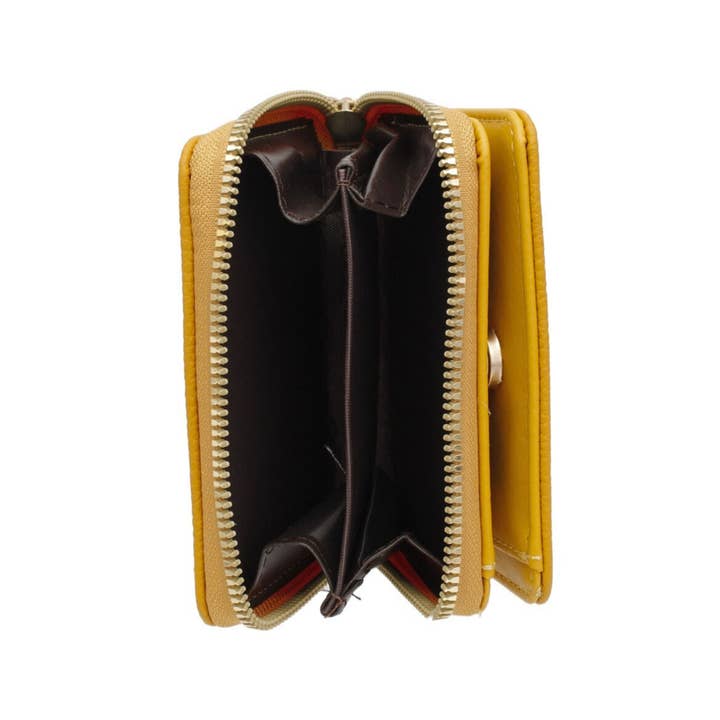 SGRHO Soror Yellow Tassel Keychain Zipper Wallet for wholesale on Faire2