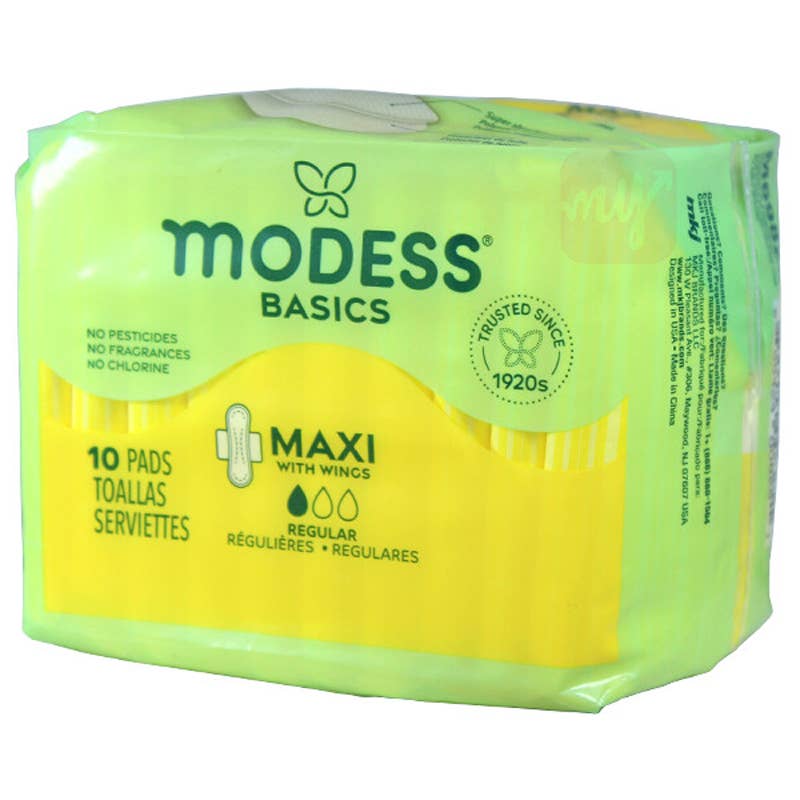 Deluxe Import Trading - Vente Culotte menstruelle – femme - Modess Serviettes Hygiéniques Maxi 10CT Régulier0