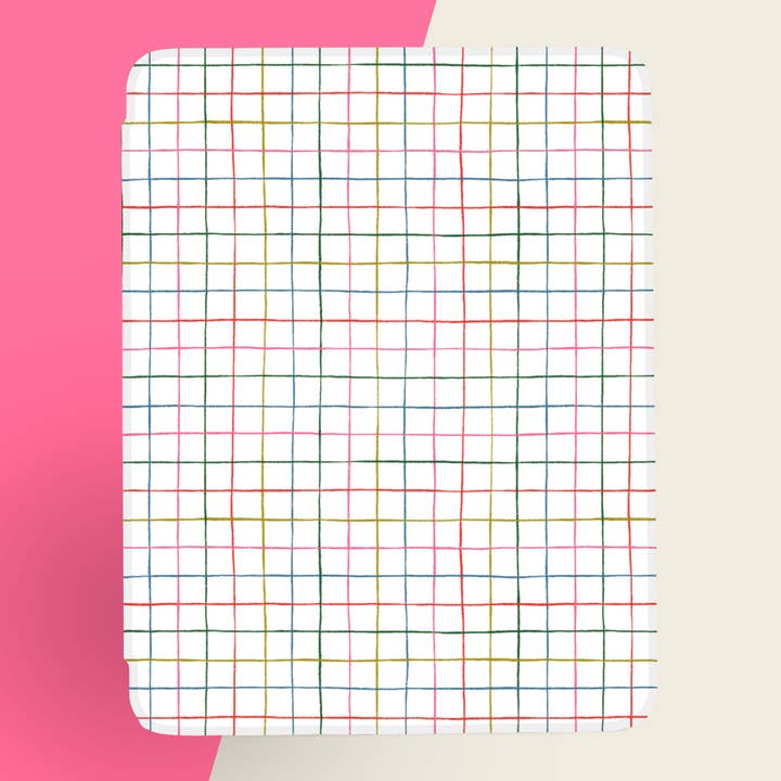 Market by Mari - Wholesale Book Cover - Illustrated Grid Lines Kindle Case