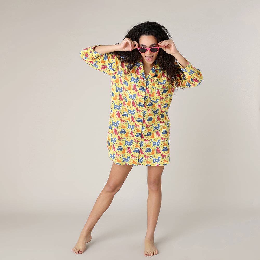 Multi Cat Lover Nightshirt for wholesale on Faire3