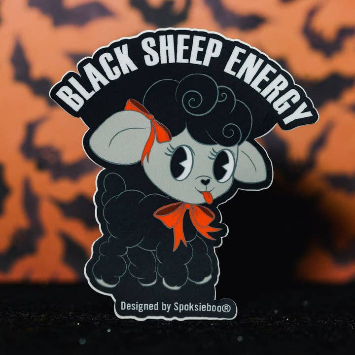 SpooksieBoo - Wholesale Sticker - Blah, Blah, Black Sheep- Sticker