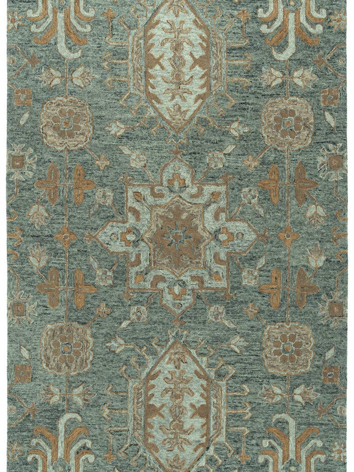 Chancellor Collection, runner verde peltro, 2'6"x8' per la vendita all'ingrosso da parte di contempo fashion