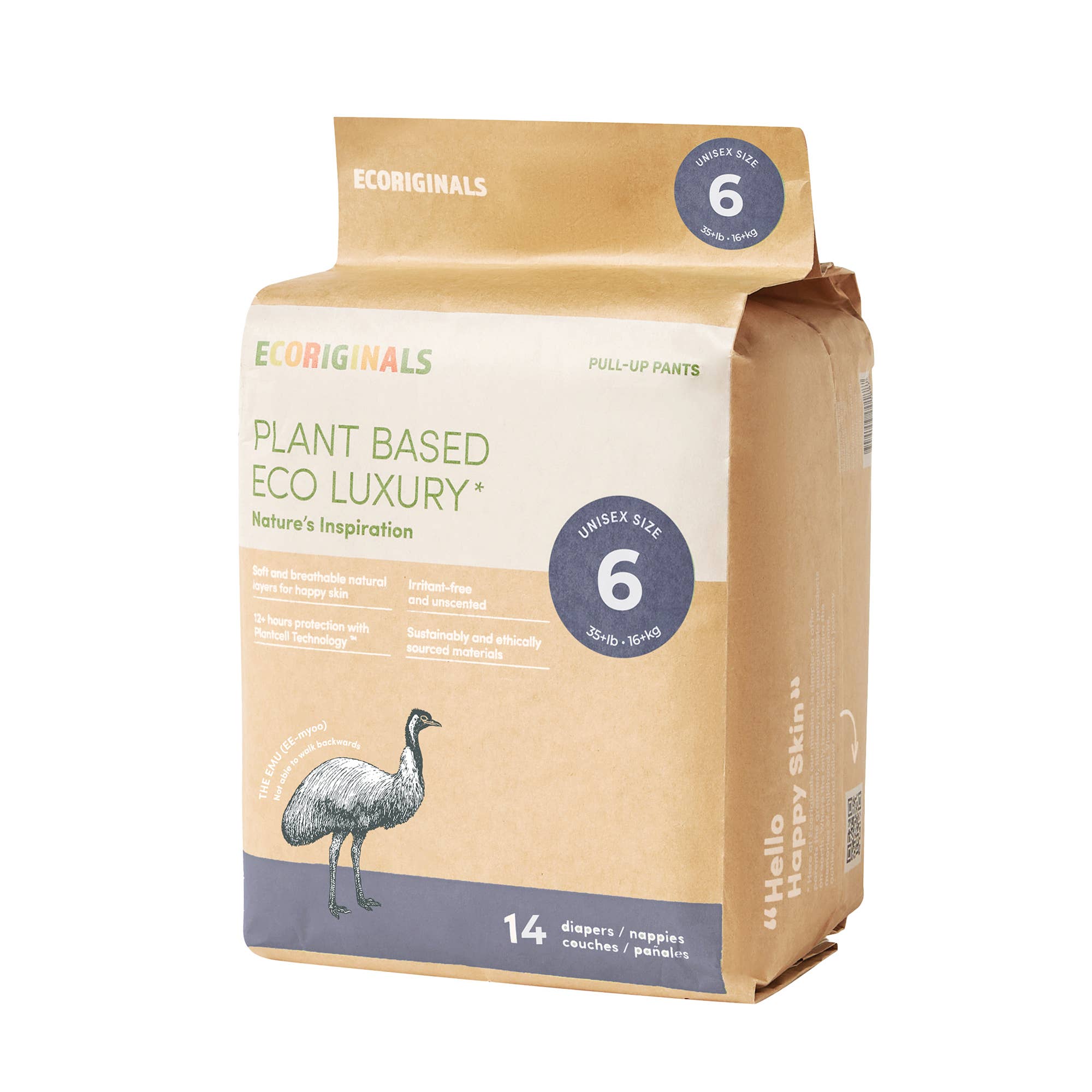 Ecoriginals - Wholesale Nappy (cloth) – Baby - 1 Case (6 Packs) of Ecoriginals Eco Plant-Based Nappies17