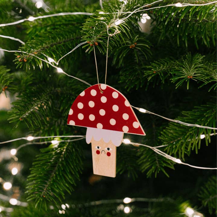 milin - Wholesale Tree Topper - Mushroom Christmas tree hanging decoration2