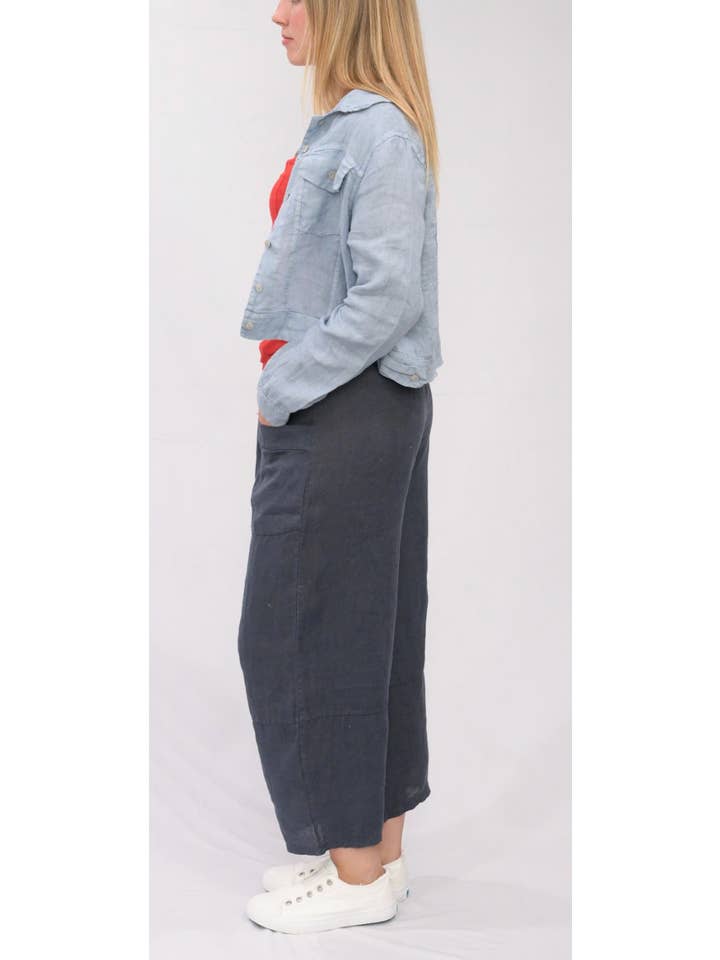 Merci Marie - Wholesale Pants - Women's - Linen Barrel Pants21