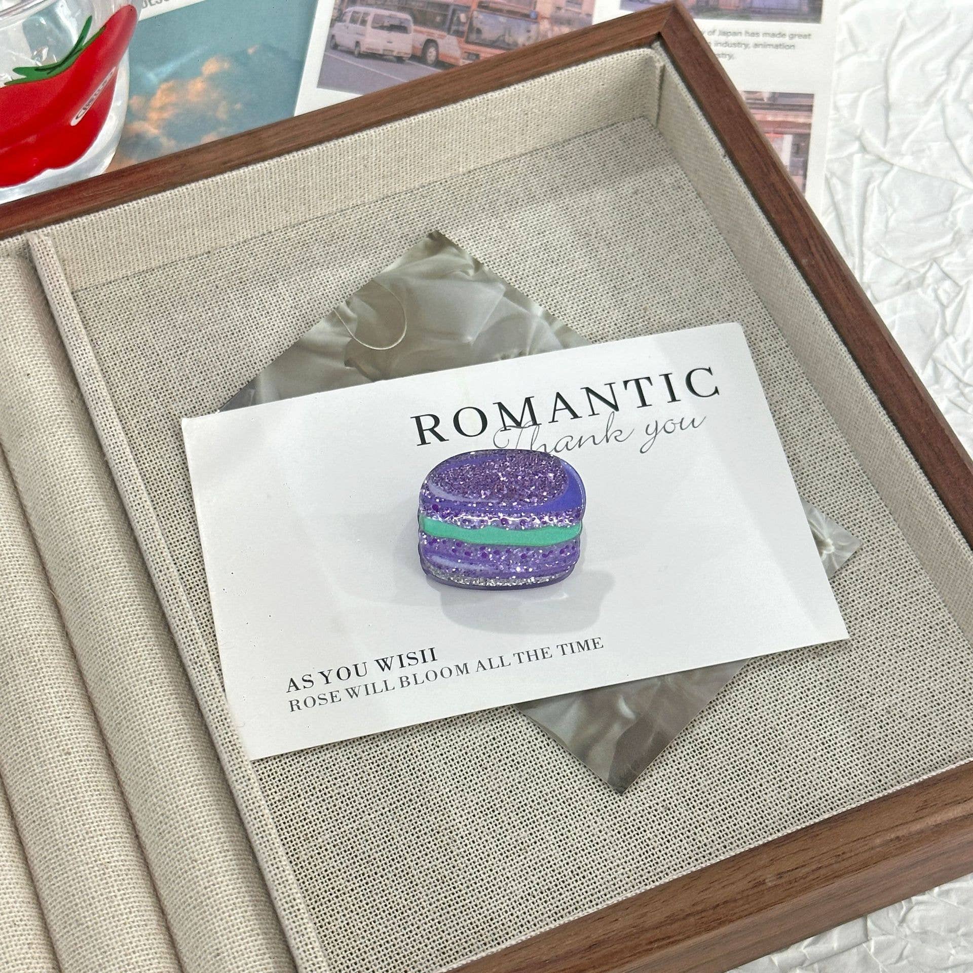 SoapElenGlen - Wholesale Hair Clip - Women's - Acrylic Glitter Baking Series Mini Hair Claw Clips0