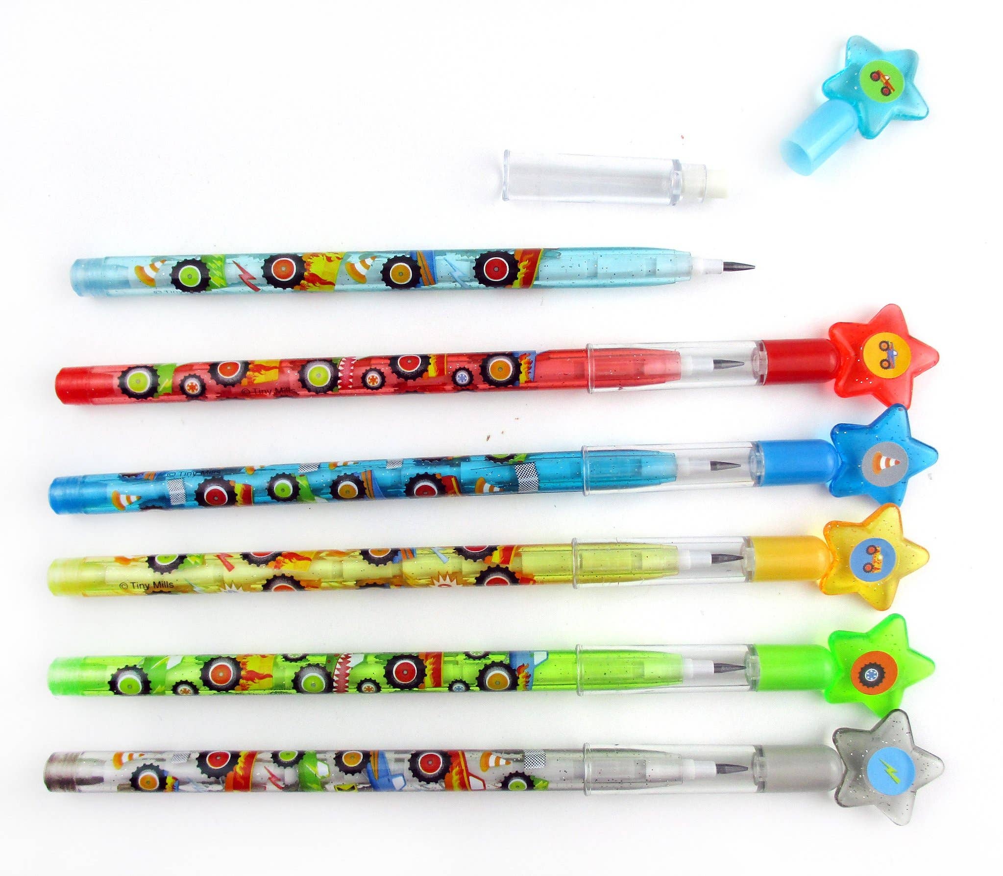 Tiny Mills – Großhandel Bleistift – 24 Stück Monstertruck-Multi-Point-Bleistifte2